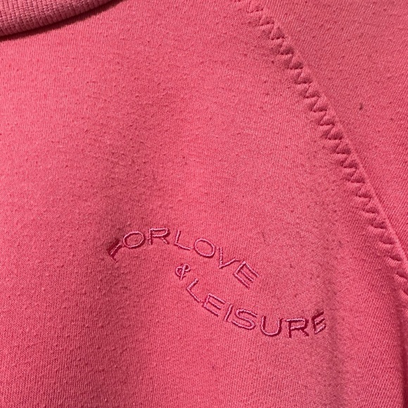 For Love & Lemons Lightweight Alex Sweatshirt in Pink Medium - Picture 6 of 8